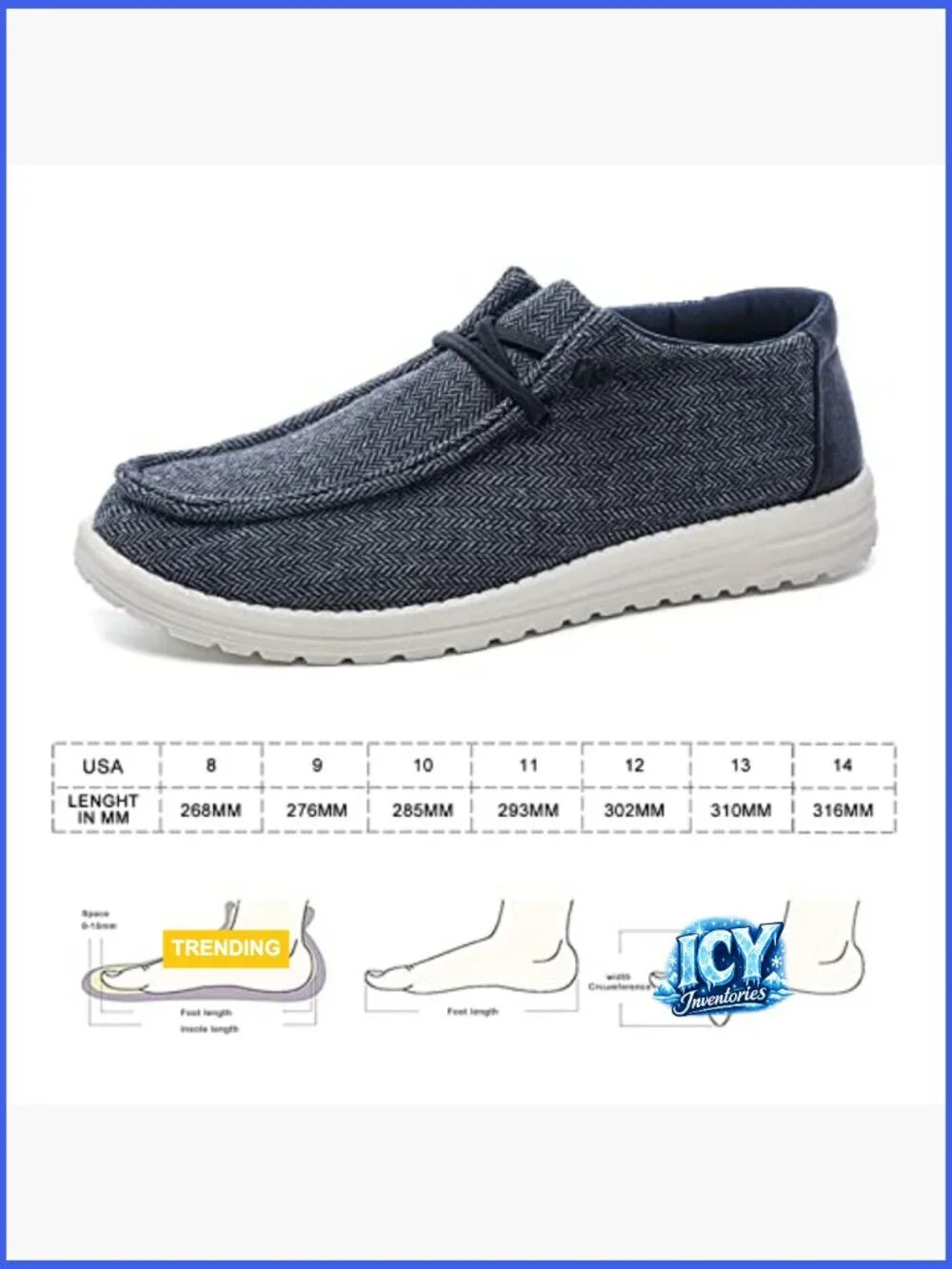Lightweight Canvas Boat Shoes Slip On Lace-up Deck Shoes Loafers for Men